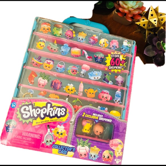 Shopkins Other - NIB Shopkin storage collectors case w 2 shopkins